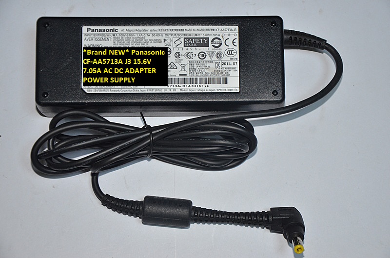 *Brand NEW* CF-AA5713A J3 Panasonic 15.6V 7.05A 5.5*2.5 AC DC ADAPTER POWER SUPPLY